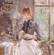 Berthe Morisot At the restaurant Spain oil painting artist